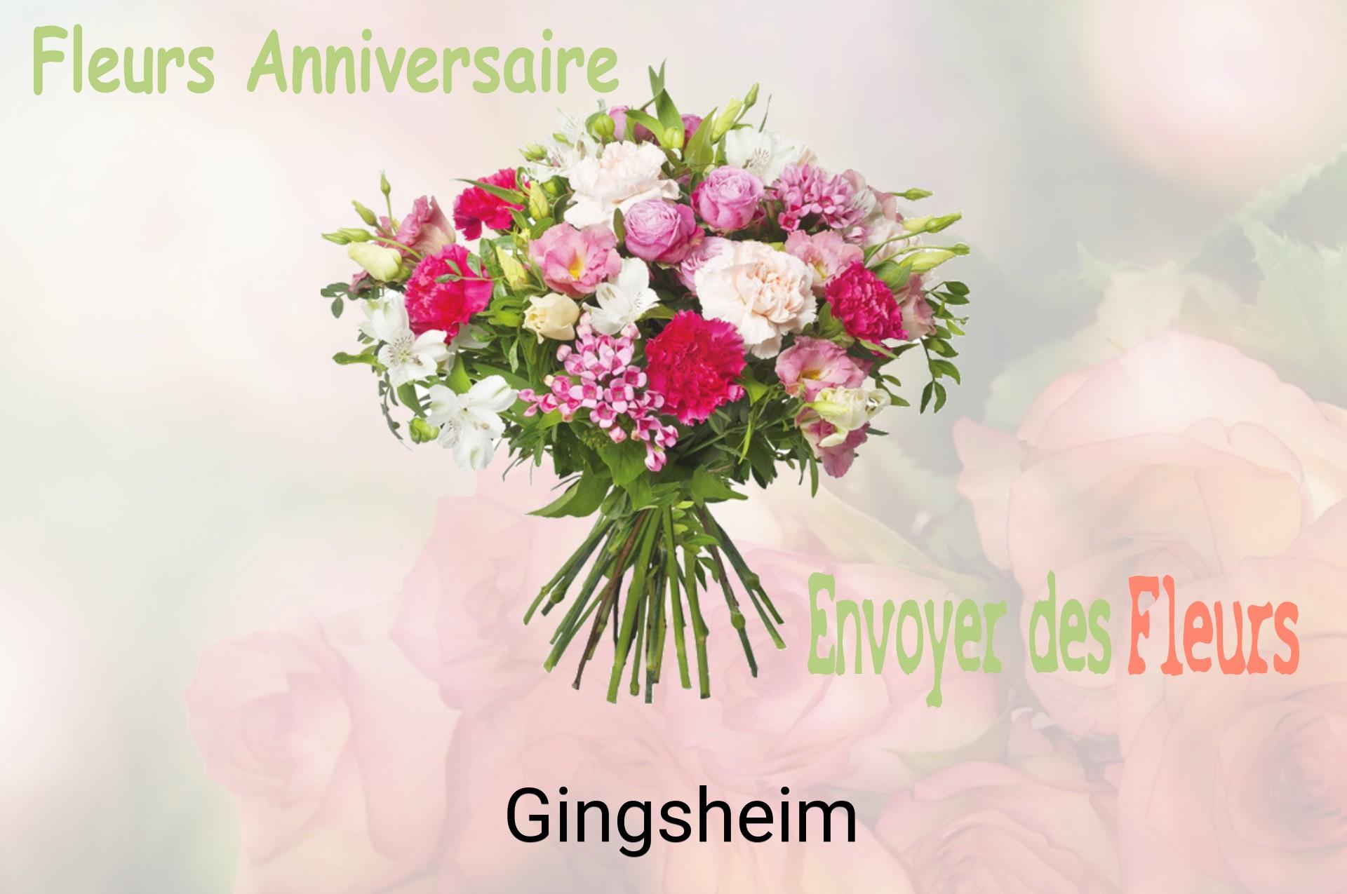 Bouquet de fleurs d’anniversaire livré à Gingsheim