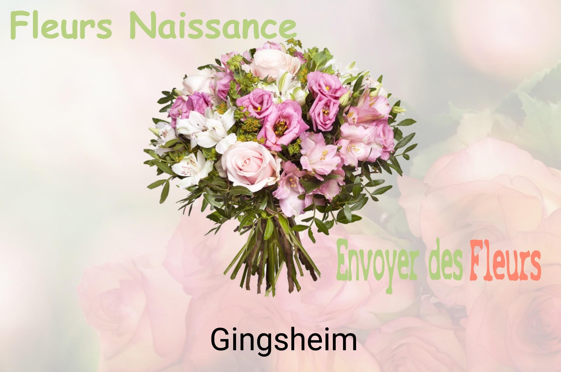 Bouquet de fleurs de naissance livré à Gingsheim