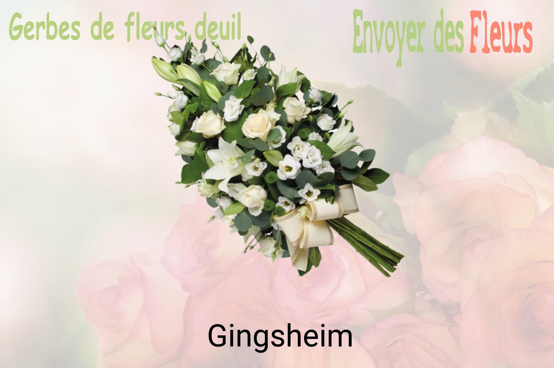 Gerbe de fleurs de deuil livrée à Gingsheim